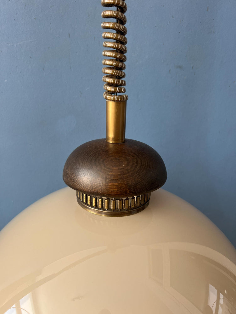 Vintage Space Age Mushroom Pendant Lamp