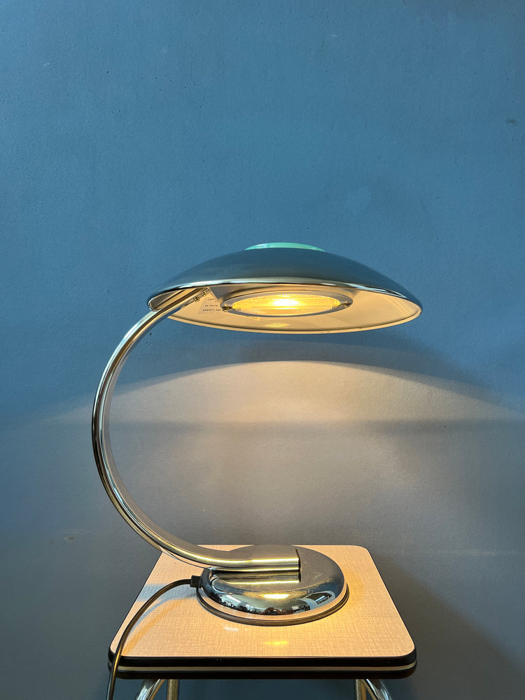 Chrome Post Modern Desk Lamp - Bauhaus Style Table Lamp