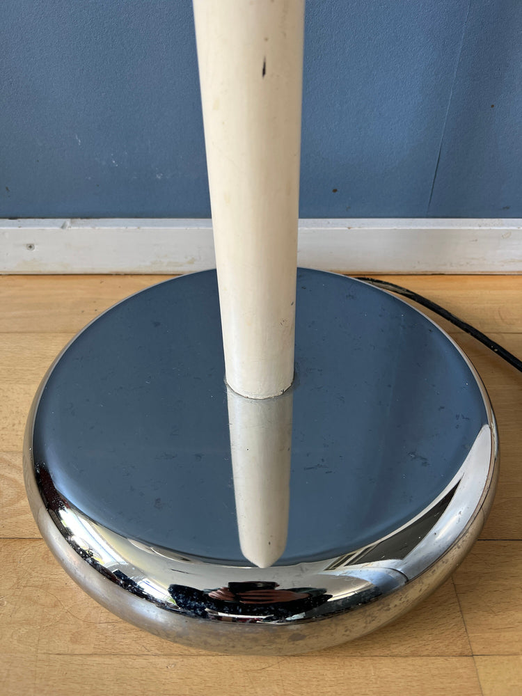 White Dijkstra Double Arc Space Age Mushroom Floor Lamp