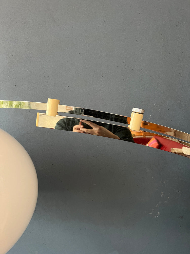 Mid Century Sölken Leuchten Arc Wall Lamp with Mushroom Shade