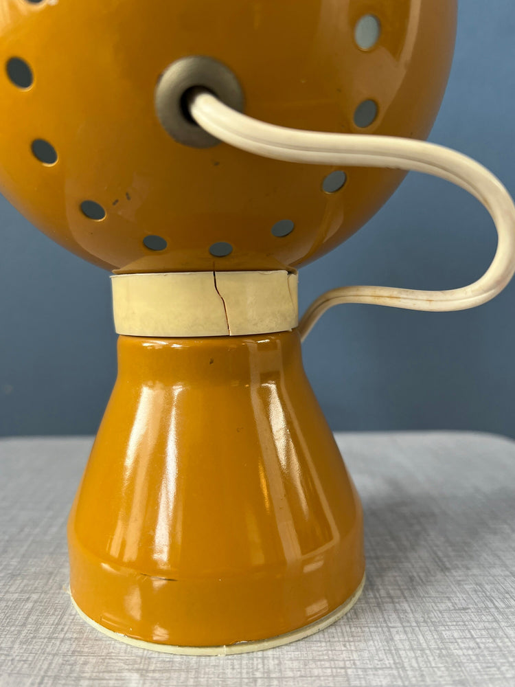 Yellow Set of Magnetic Space Age Eyeball Table Lamps