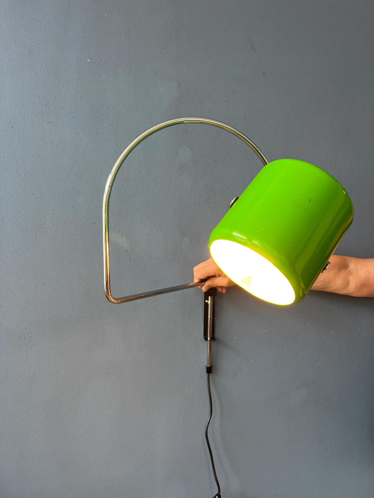 Anvia Wall Lamp - Space Age Wall Sconce - Green Light Fixture - Arc Lamp