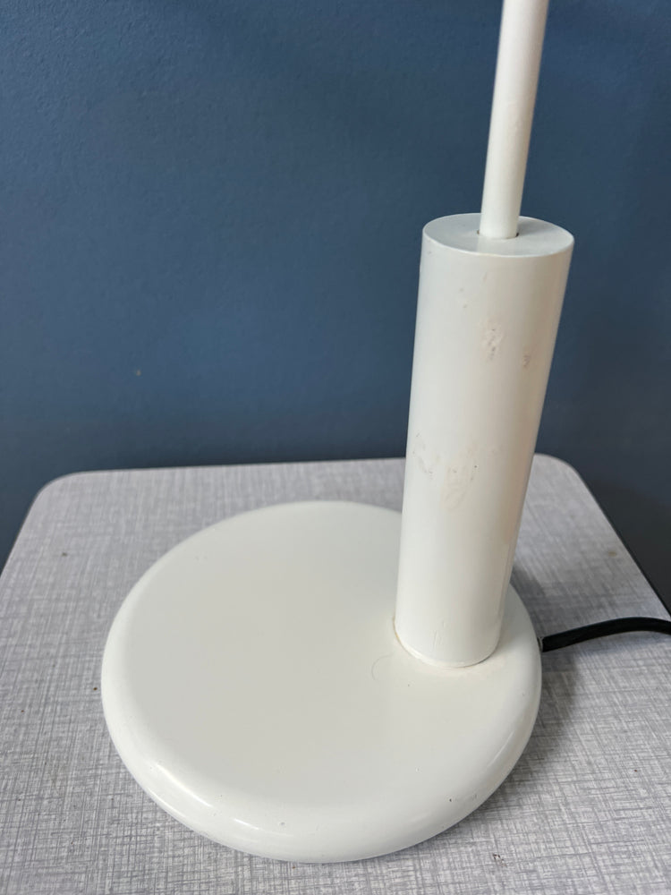 Anvia Elbow Table Lamp by Hoogervorst - White Swing-Arm Desk Light - Mid Century Office Lamp