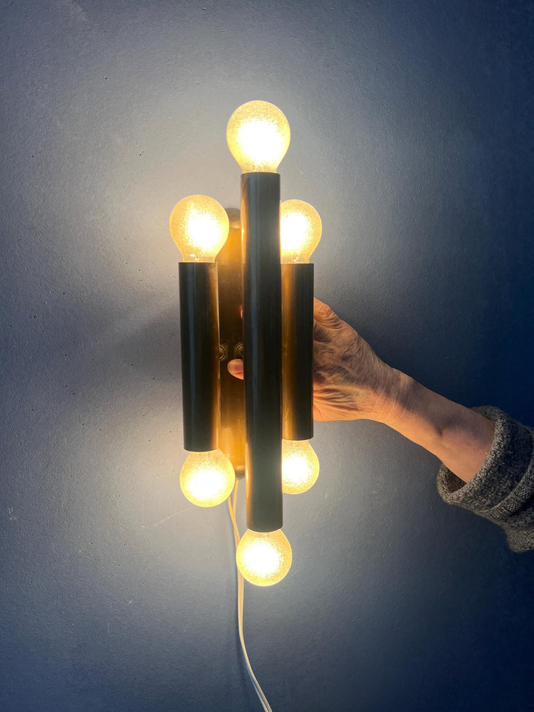 Vintage Bronze Wall Sconce Attributed to Mtoko Ishii