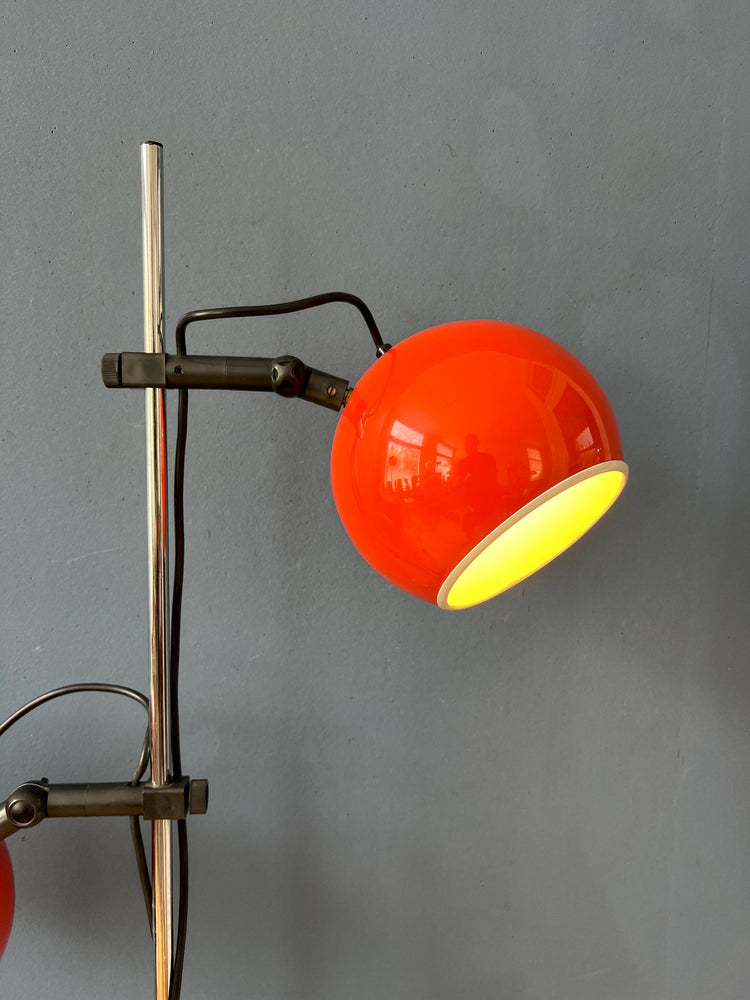 Orange - Red Space Age Eyeball Floor Lamp