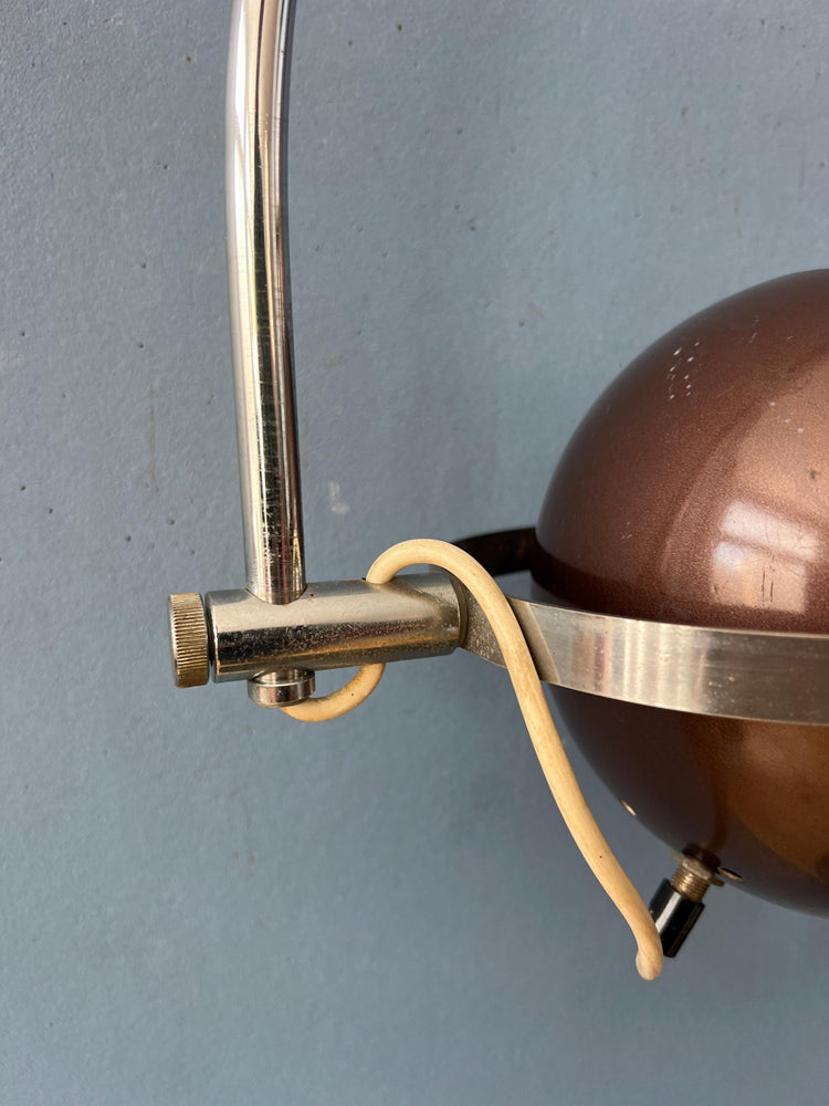 Vintage Herda Arc Eyeball Wall Lamp