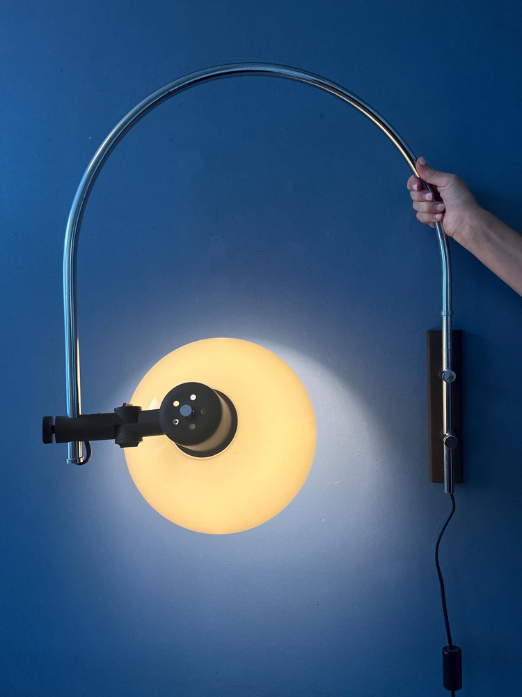 Mid Century Space Age Herda Mushroom Arc Wall Lamp