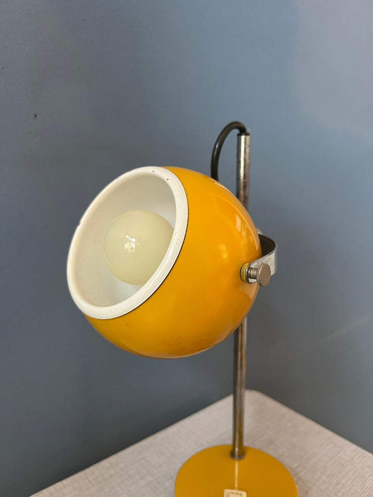 Yellow Herda Space Age Eyeball Table Lamp