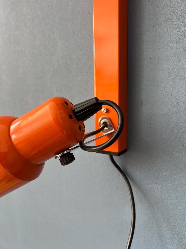 Vintage Metal Orange Space Age Wall Sconce