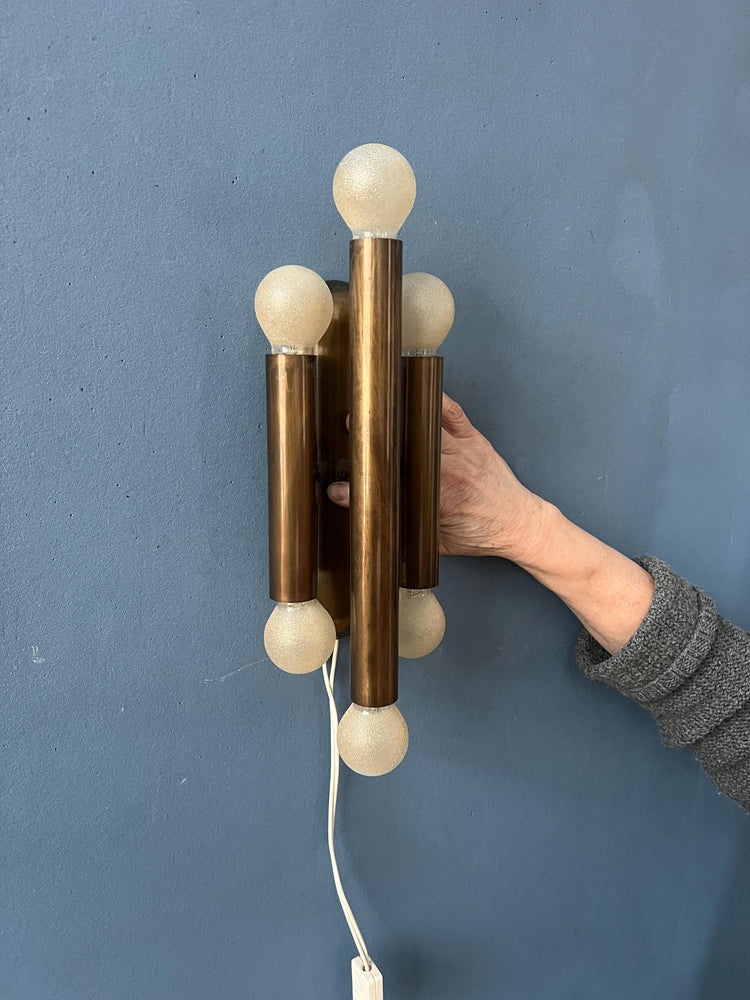 Vintage Bronze Wall Sconce Attributed to Mtoko Ishii