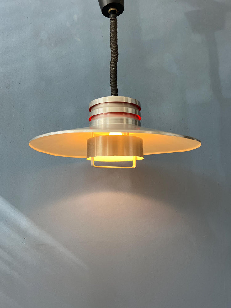 Vintage Aluminium Space Age Pendant Lamp