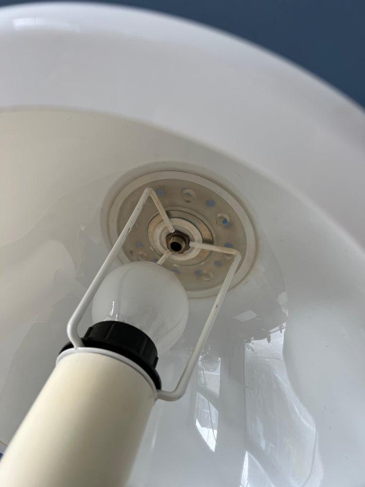 White Herda Mushroom Space Age Wall Light