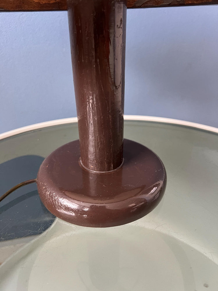 Small Steinhauer Wooden Mushroom Table Lamp