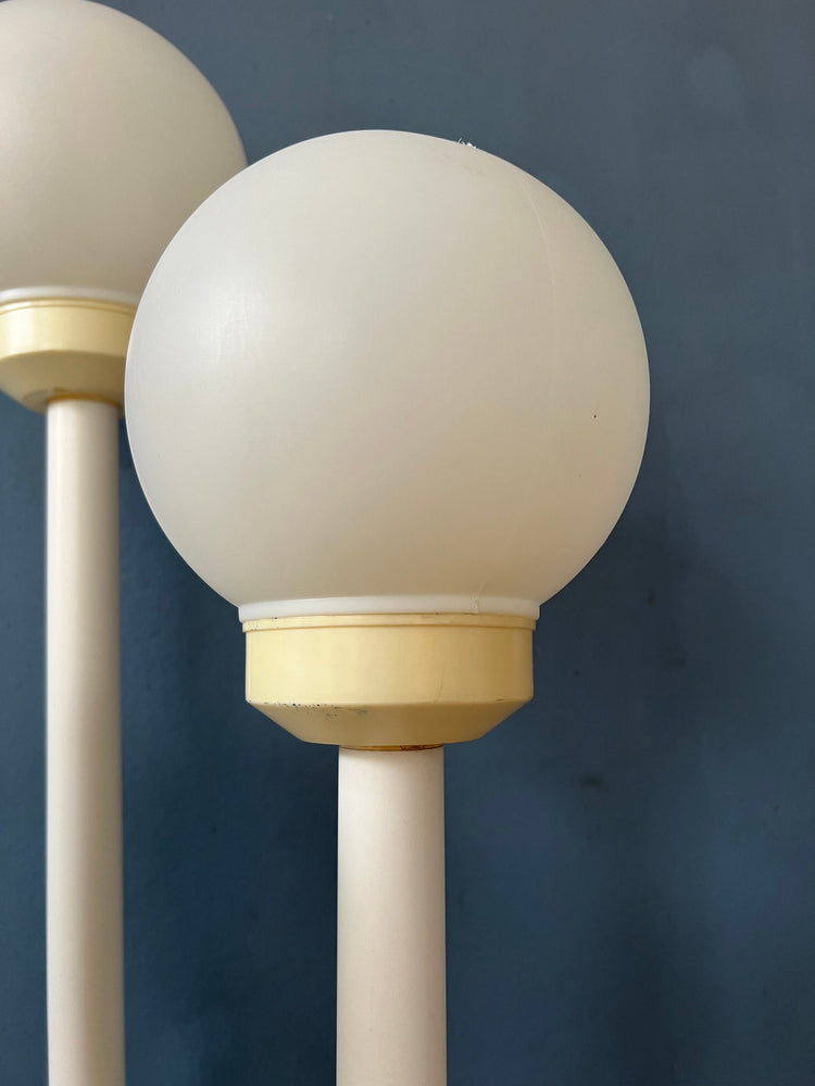 White Acrylic Space Age Floor Lamp