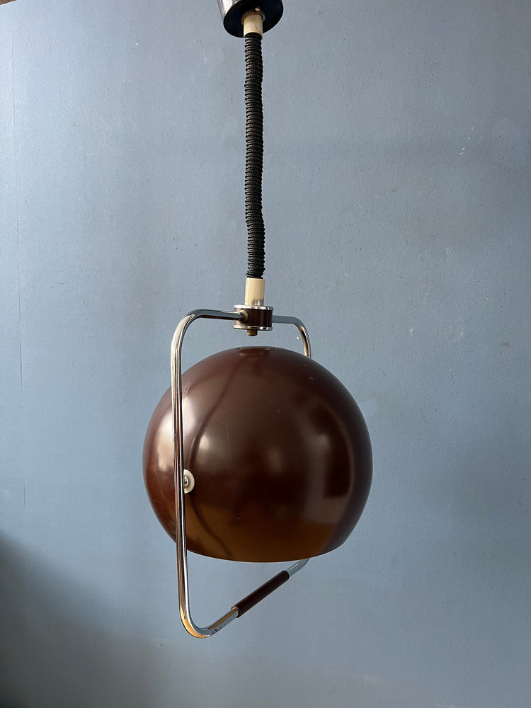 Brown GEPO Mid Century Eyeball Pendant Lamp