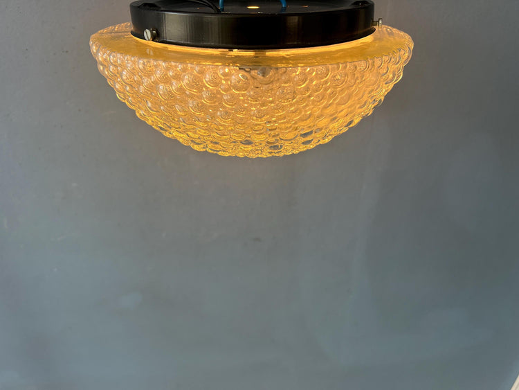 Vintage Helena Tynell Glashütte Flush Mount Glass Ceiling Lamp
