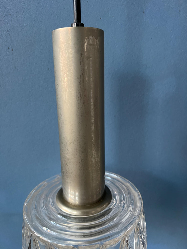 Mid Century Crystal Glass Pendant Lamp