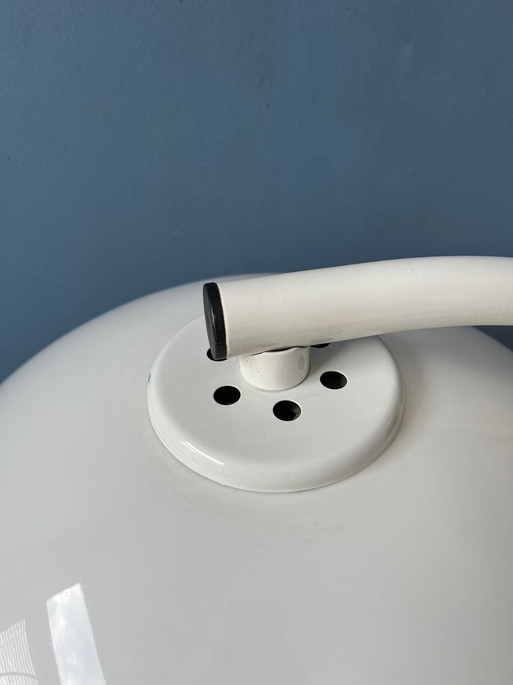 White Mid Century Dijkstra Flexible Snake Mushroom Floor Lamp