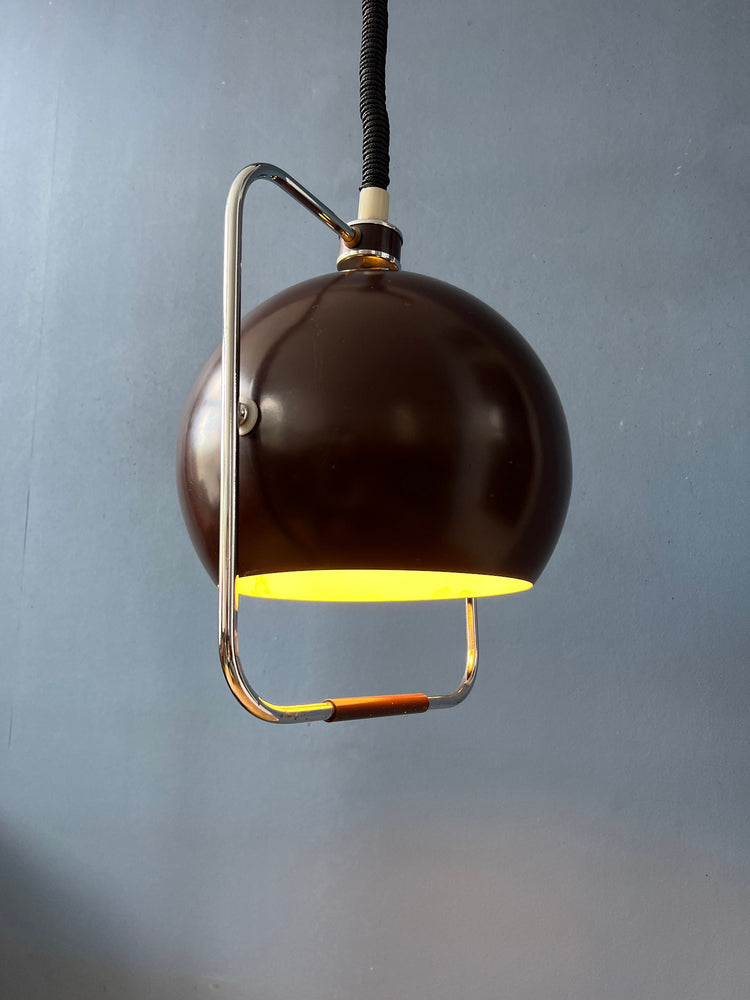 Brown GEPO Mid Century Eyeball Pendant Lamp