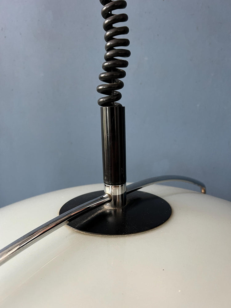 Oval 90s Glass Suspension Pendant Lamp