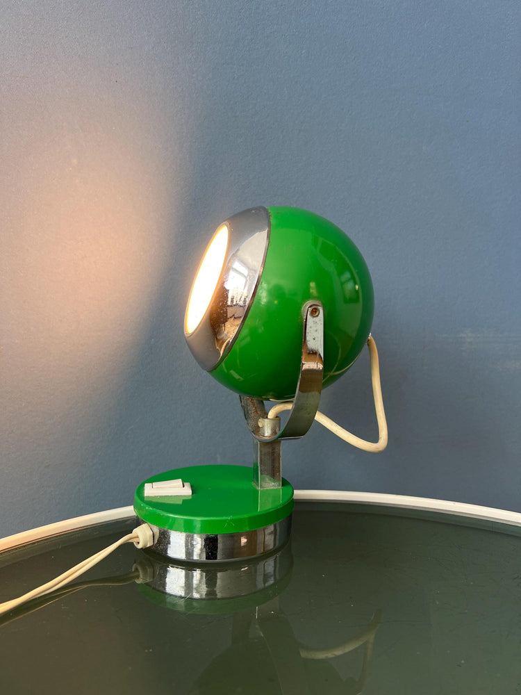 Vintage Green Space Age Eyeball Table Lamp