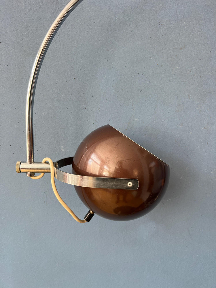 Vintage Herda Arc Eyeball Wall Lamp
