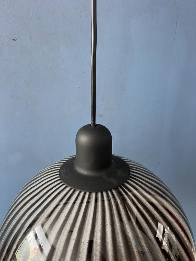 Mid Century Glass Hanging Lamp By Peill and Putzler