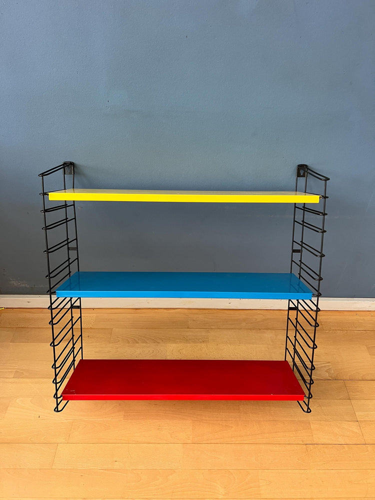 Vintage Yellow, Red and Blue Tomado Wall System - Shelves - Rack - Unit