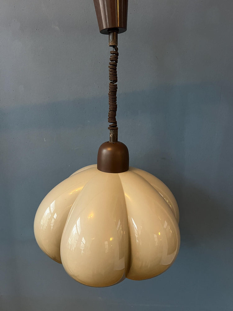 Pexiglass Space Age Flower Pendant Lamp by Herda