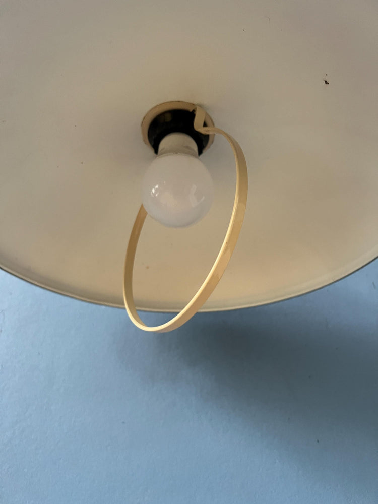 Oval Black Mid Century Metal Mid Century Pendant Lamp