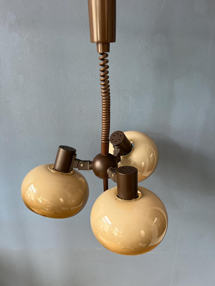 Vintage Herda Mushroom Space Age Chandelier Pendant Light