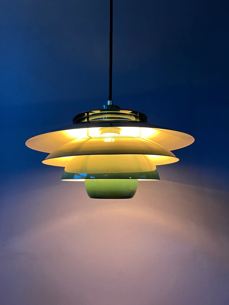 Green Danish Mid Century Style Pendant Lamp