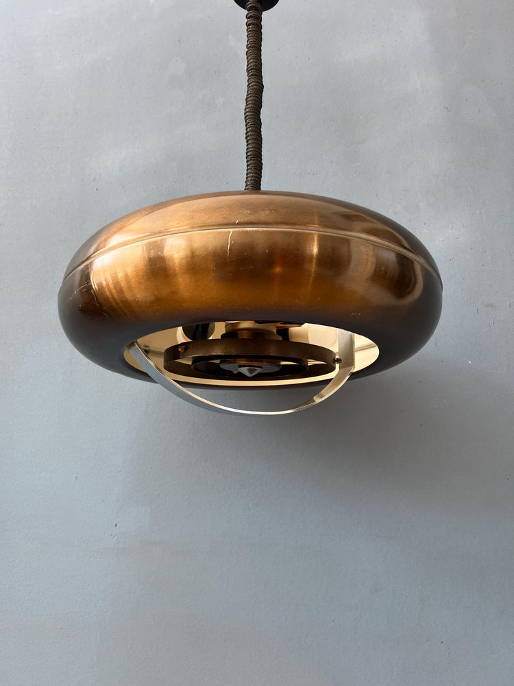 Vintage 'Copper' UFO Pendant Lamp