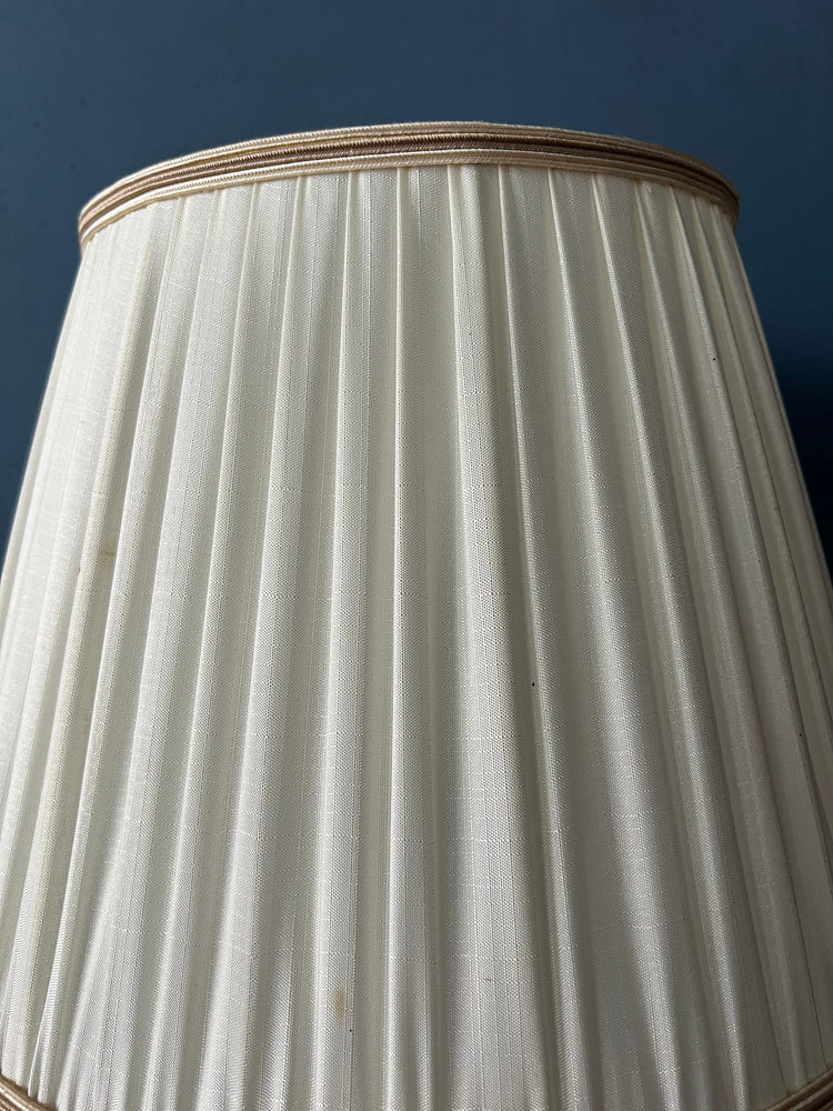 Vintage Teak Wood Mid Century Swing Arm Wall Lamp with Textile Shade