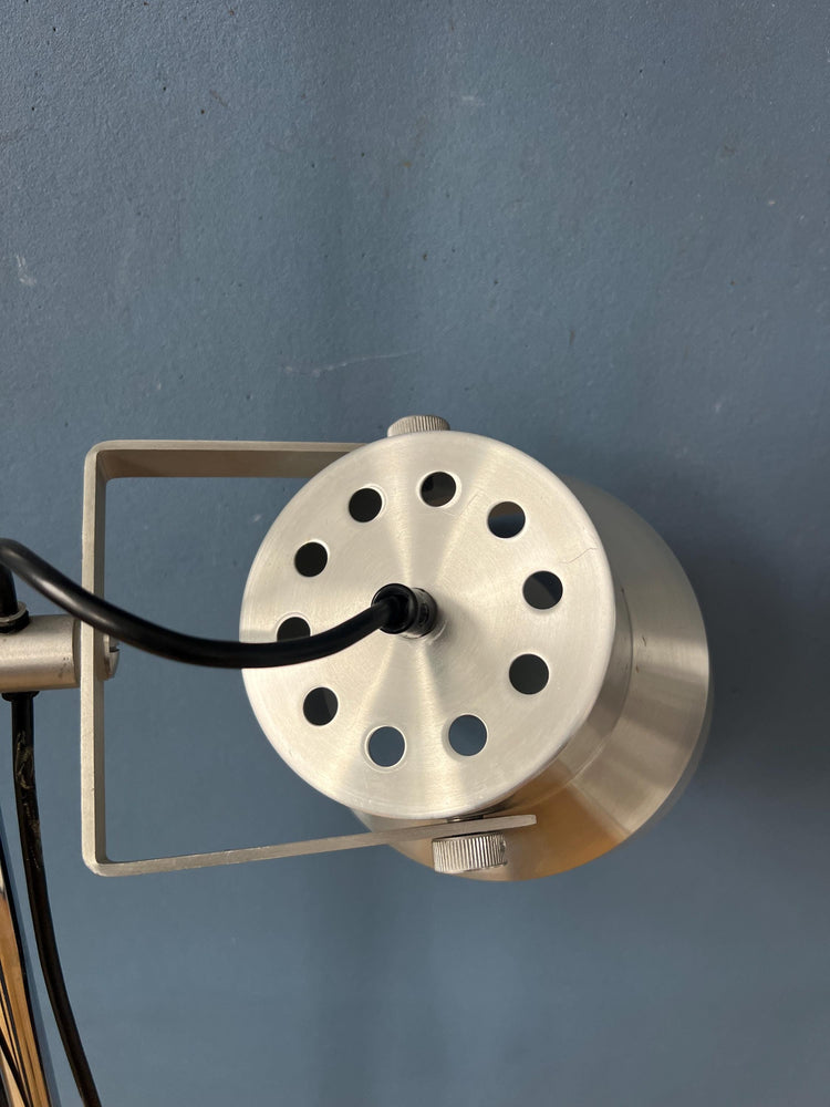 Vintage Silver Dijkstra Space Age Floor Lamp