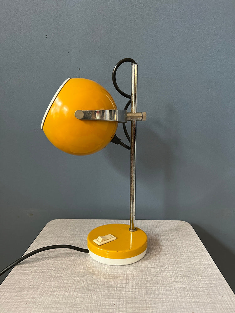 Yellow Herda Space Age Eyeball Table Lamp