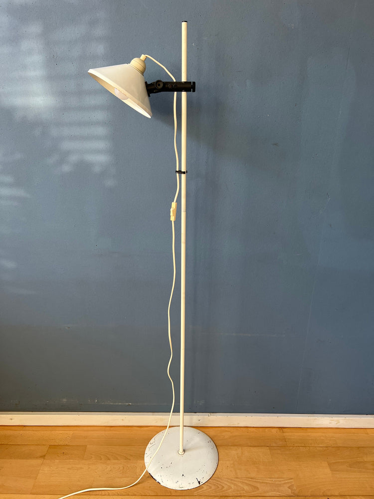 White Mid Century Space Age Woja Floor Lamp