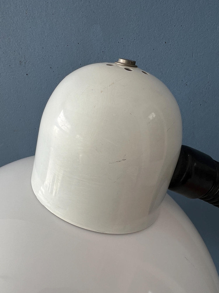 White Mid Century Space Age Mushroom Floor Lamp by Hala Zeist
