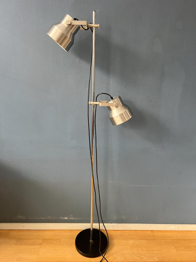 Vintage Silver Dijkstra Space Age Floor Lamp