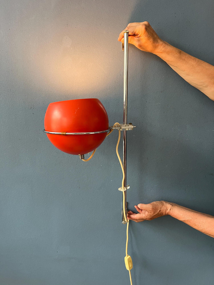 Orange GEPO Eyeball Wall Lamp - Space Age Wall Light