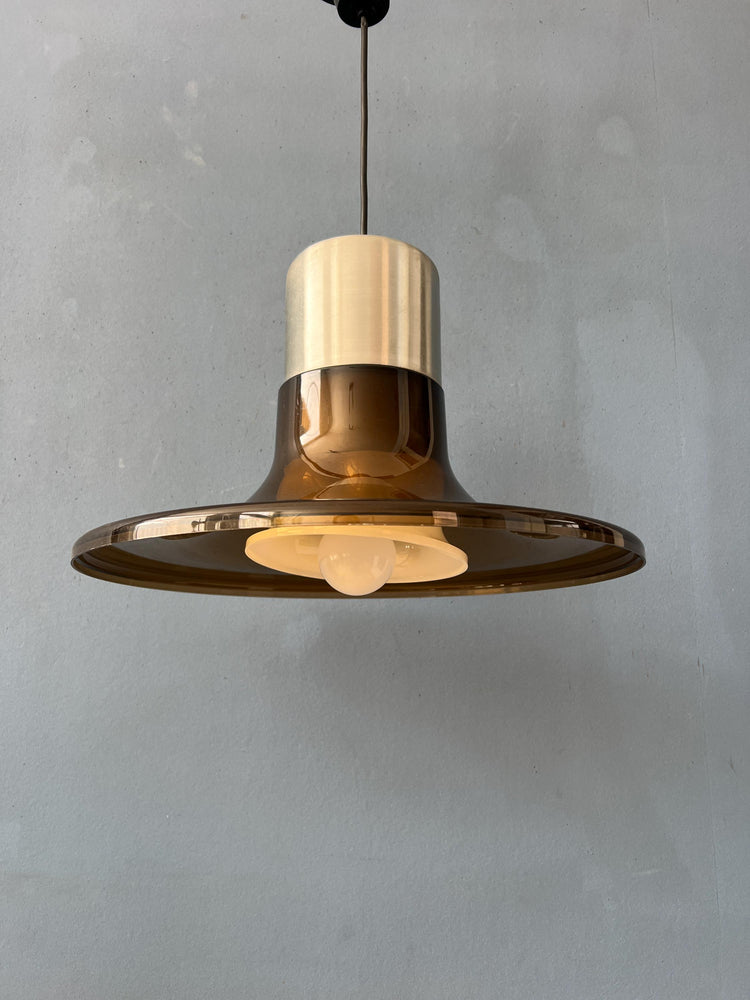 Mid Century UFO Plexiglass Space Age Pendant Lamp