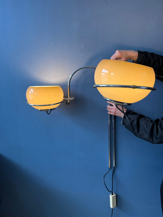 GEPO Space Age Double Arc Mushroom Wall Lamp