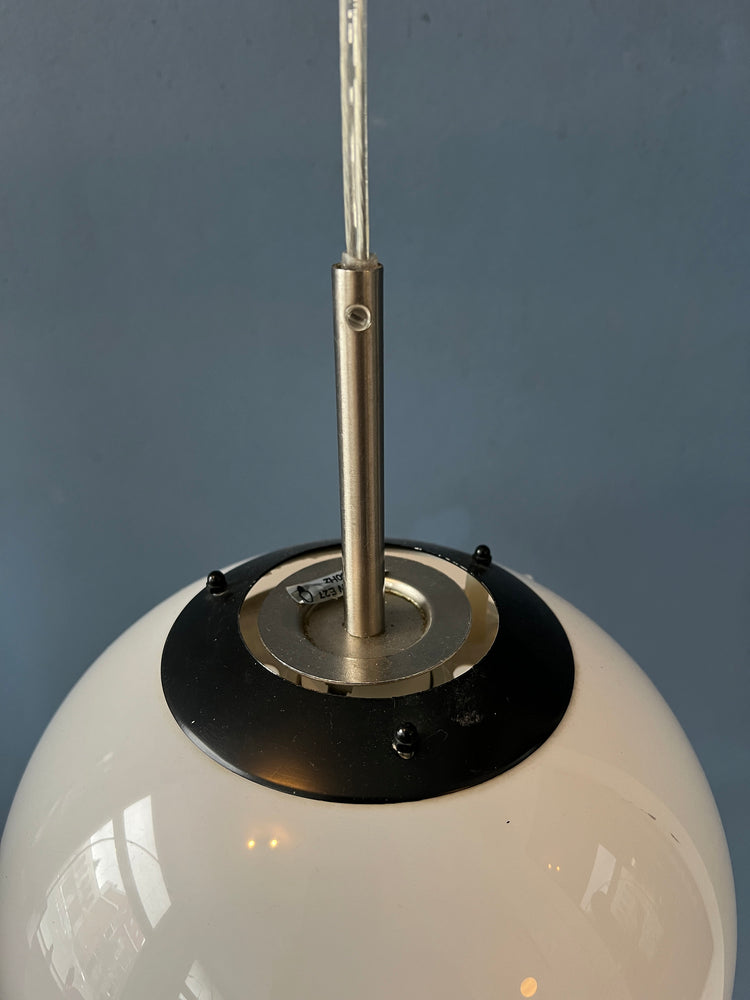 Small White Space Age Mushroom Pendant Lamp