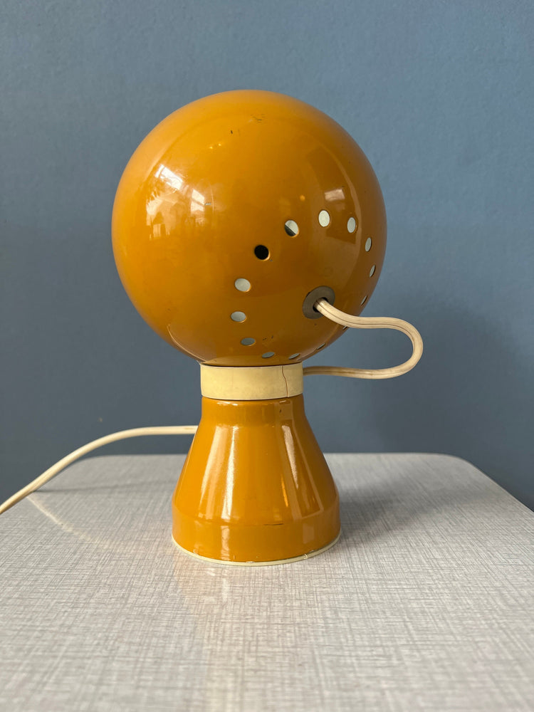 Yellow Set of Magnetic Space Age Eyeball Table Lamps
