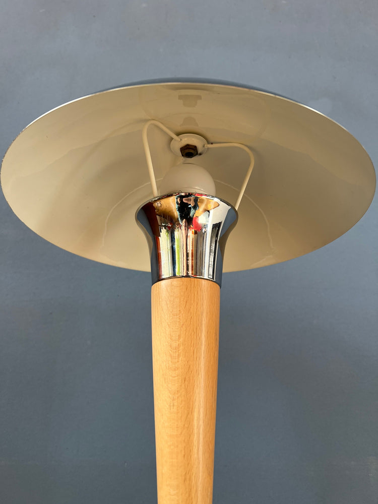 Mid Century Massive Chrome Mushroom Table Lamp