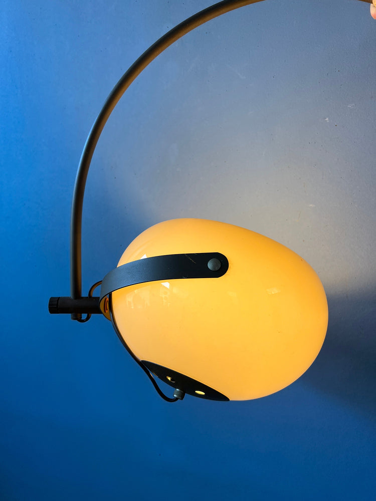Mid Century Herda Mushroom Arc Wall Lamp | Space Age Lamp | Vintage Wall Lamp