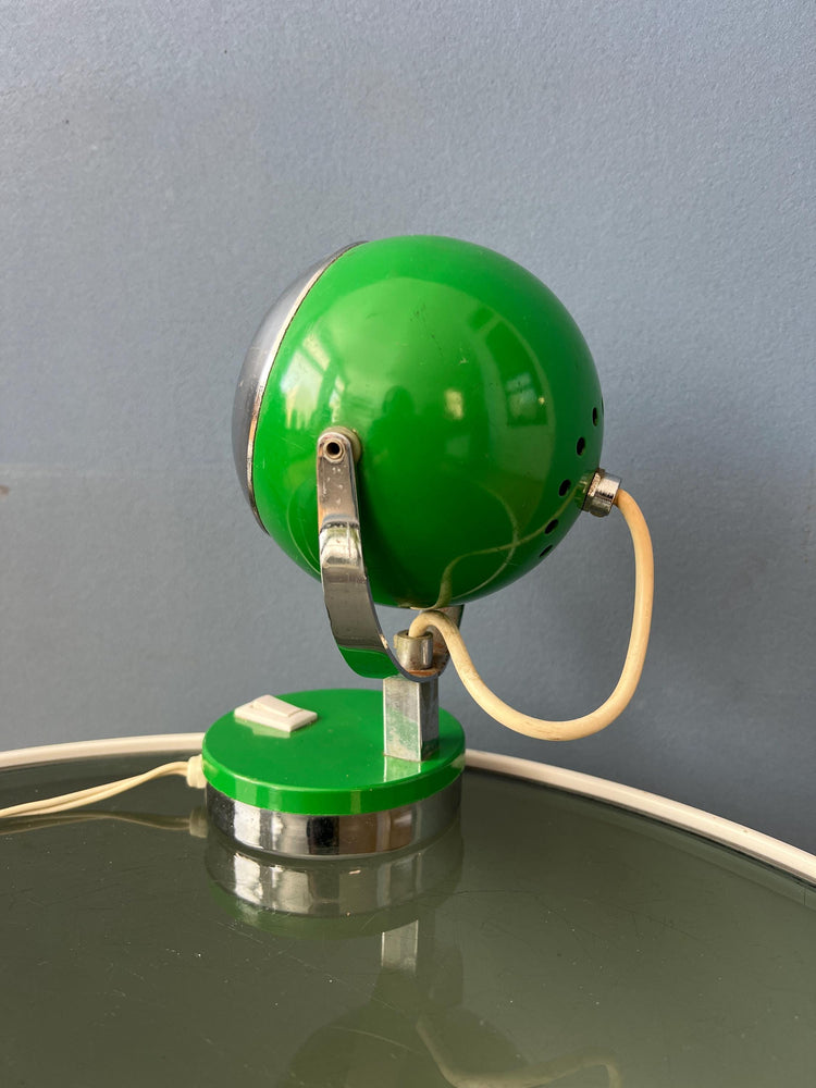 Vintage Green Space Age Eyeball Table Lamp
