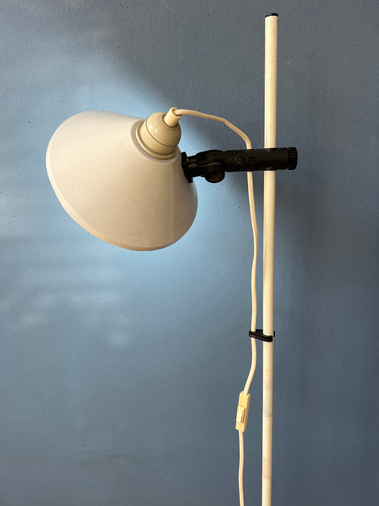 White Mid Century Space Age Woja Floor Lamp
