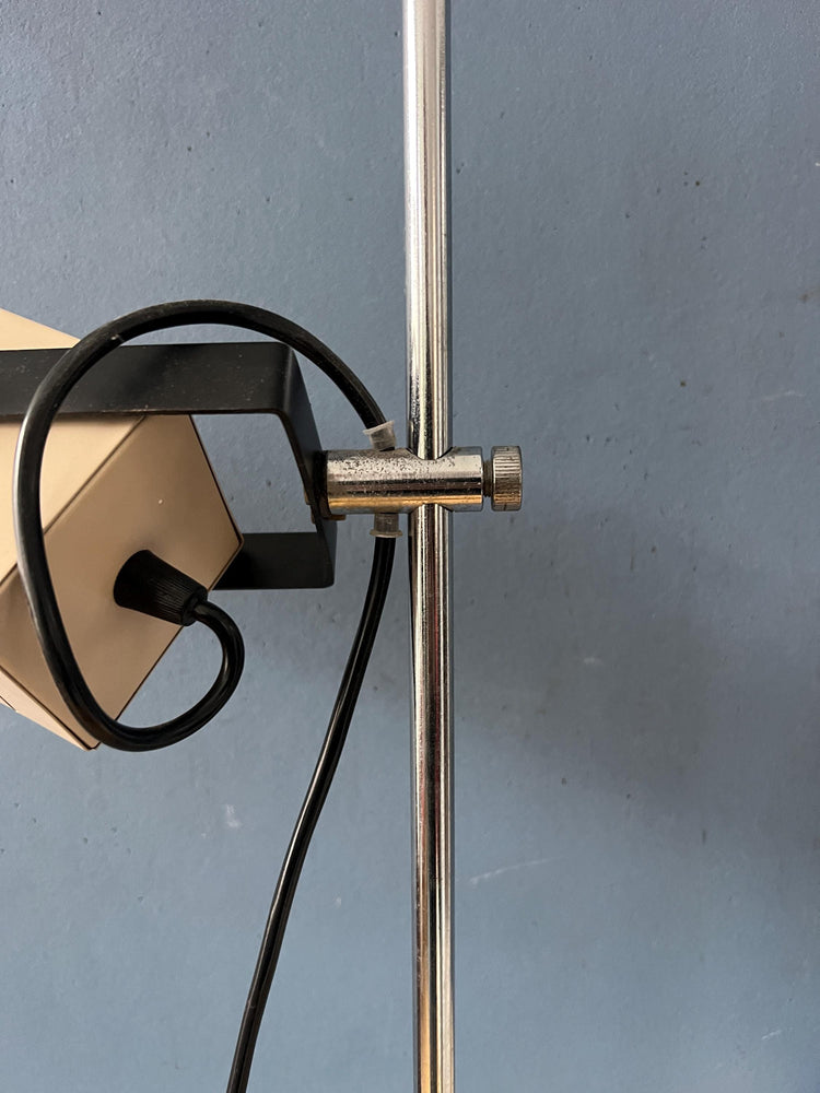 Cream Taupe 70s Vintage Philips Space Age Floor Lamp