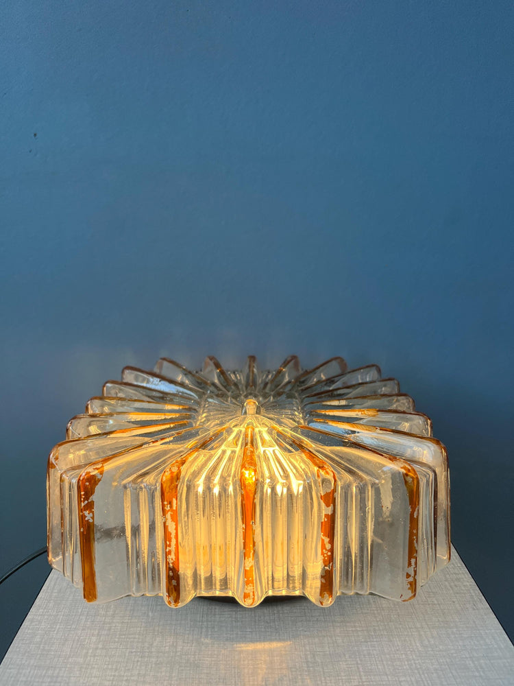 Vintage Herda Flush Mount Glass Ceiling Lamp